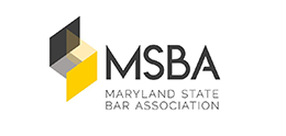Maryland State Bar Association logo: MSBA with abstract design.